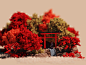 Morning design voxelart japan illustration videogames pixel art voxel art lowpoly voxel magicavoxel isometric 3d