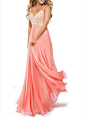 Vickyben Evening Prom Dress Long Chiffon Lace Appliques | Amazon.com