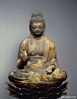 碑刻造像| 药师如来坐像，公元9世纪，像高49.7厘米，东京国立博物馆藏。#约会博物馆# ​​​​