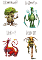 name of monster part 1 120 monsters on Behance