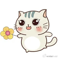 小贱猫土豆君#免扣素材#  #手绘卡通# #矢量图# #漫画... #小清新# #头像# #治愈系#