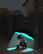 Sammy is 7 years old, and loves the night. He loves scary stories and adventures, and he carries his special umbrella with him everywhere he goes. His cat names Sparx is his inseparable companion, and he now seeks a family that will let him roam free, bec