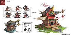 病毒C君采集到Q版场景组件