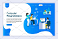 平面设计登陆页面模板 Flat Design Landing Page Templates - 设汇