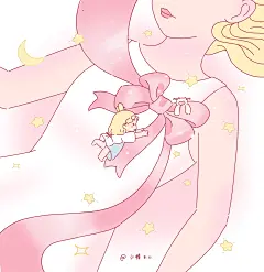 心结系成蝴蝶结（九九与呼噜怪）
