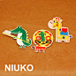 NIUKO 布贴 精致彩色卡通鳄鱼狮子长颈鹿儿童牛仔DIY破洞贴布标贴-淘宝网