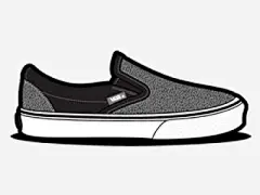 货车石鞋面包车滑项图标 https://88ICON.com shoe 鞋 素描鞋子 运动鞋 耐克 滑板鞋 手绘鞋子 黑白运动鞋