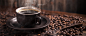 美味的咖啡和咖啡豆高清图片_新图网 https://ixintu.com 咖啡机 现磨咖啡 咖啡奶茶 泡沫咖啡 杯子 咖啡饮料 咖啡 咖啡豆 海报banner