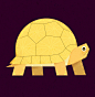 animals animal flat shapes shape fish bird simplified simple stylized