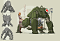 #佳作星赏# Medical Combat Bots，来自概念设计师Sebastian Luca。 ​​​​