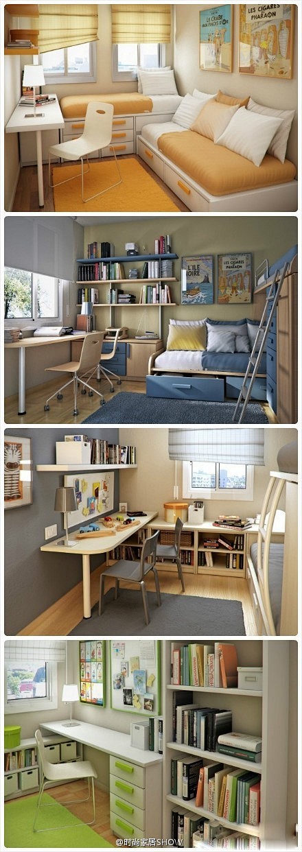 超强收纳+书房+卧室+工作间小户型设计可...