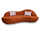 Velvet sofa NUANCE by GANSK