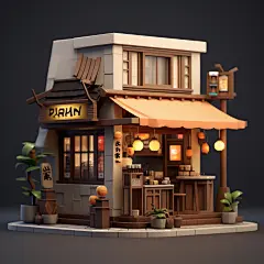 古风建筑3d建筑素材图片现代建筑