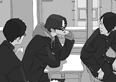 星野矢桃采集到JK制服插画
