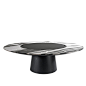 Ufo with Lazy Susan by Emmemobili —  | ECC : In these twenty years of production, the UFO table has become a classic, in great demand especially as a table of large dimensions. Its numerous combinations of finishes and materials, its elegant and timeless 