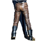 Medieval Leather Pants Men Gothic Long Plus Size Retro Maxi Shirt Punk Cosplay Costume Middle Ages Party Masquerade Large Pants