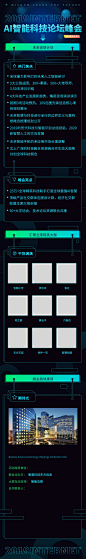 人工智能科技论坛峰会数据报告手机H5长图-众图网
