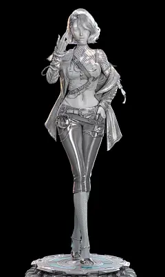 Fashion girl~ 《特别》_马克丶洋葱作品_角色/人物/生物_CG模型网