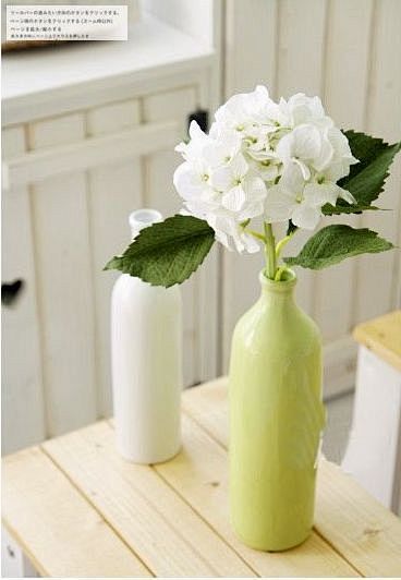 清新美丽的绣球花哦~~花与花瓶都好美丽