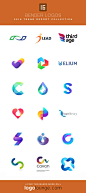 2016 LogoLounge Trend Report Collection : Benders Rather than showing exactly what industries these logos represent, these symbols evoke feelings of flexibility and movement. #logos #LogoLounge #2016 Trend Report