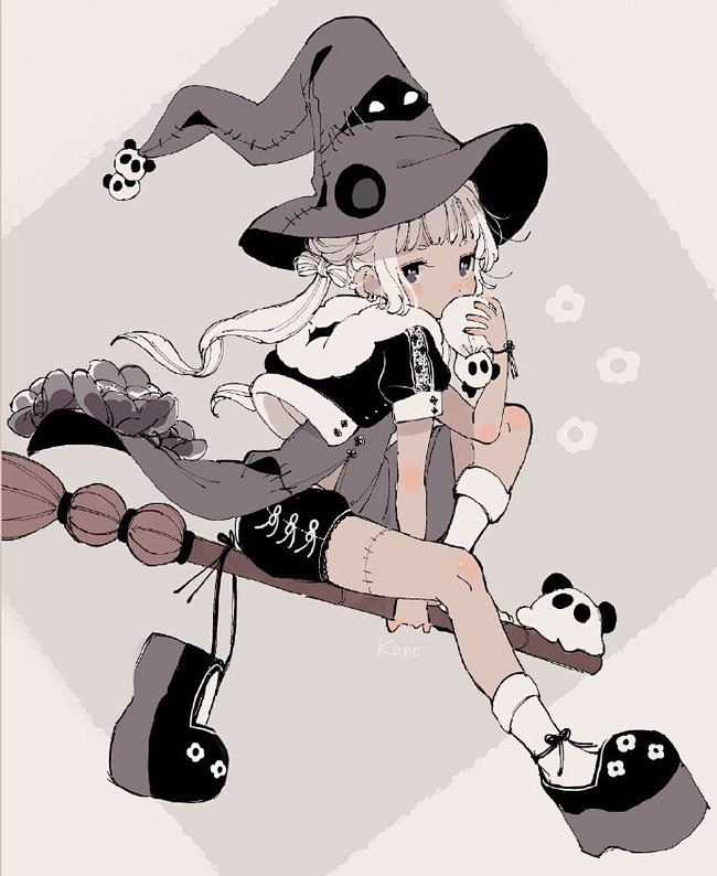 魔法少女插画赏析，画师：クノオ ​ ​​...