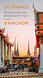 Bangkok has an amazing vibe and energy, but it can be difficult to navigate during your first visit. These are the top 20 things we wish we knew (or wish someone told us) before our first trip to Bangkok to help you plan for a much more enjoyable, less st