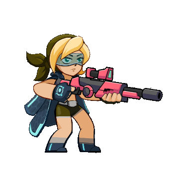 Character 2D animation : run and gun-花瓣网