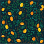 Lemon and Orange fruits with green leaves. Patterns Set : Citrus Vintage seamless pattern. Lemons and oranges with green leaves with texture. Tropical Juicy background. You can use these on a variety of projects such as posters, photos, illustrations, pac