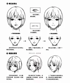 【动漫教程】丨日漫人物鼻子、嘴巴、耳朵的画法（初学者入门）