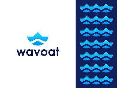 Wavoat Logo Design l...