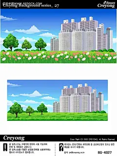 高楼建筑美景手绘背景画AI|背景画|建筑设计|建筑图片|矢量素材|手绘画|手绘图标|手绘图形|水彩画|图标|图形|图形设计