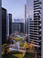 融创 · 涌璘府大区_住宅景观_景观案例_园景人