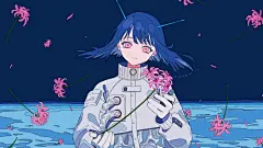 清冷系插画天花板！暗黑少女绝绝子 - 小红书