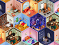 3D Cinema4d projects | Behance 上的照片、视频、徽标、插图和品牌