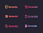 Branda logo exploration icon logotype b logo letter b identity typography unfold logo concept logo exploration branda branding mark logo design