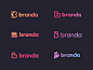 Branda logo exploration gradient icon logotype b logo letter b identity typography unfold logo concept logo exploration branda branding mark logo design