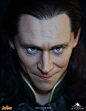 Loki 1:1 Lifesize Bust by Queen Studios : Discover the hyper-realistic Loki bust by Queen Studios. Made of medical grade silicone, you'd be forgiven for thinking that this really is Loki played by Tom Hiddleston