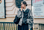 Cellphones, SS13 Women's Couture, Manon Leloup, Scarves, Jackets, Coats, Women, Paris, Models, Model Off Duty, Leather Jackets, Layering