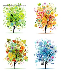 装饰画 图片 小树 矢量 图片 花纹 春夏秋冬图片 春天 夏天 #矢量素材# ★★★http://www.sucaifengbao.com/vector/shijie/

