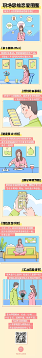 职场恋爱图鉴插画条漫