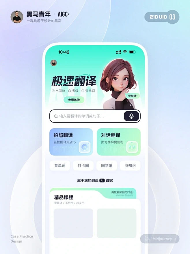 翻译软件UI设计