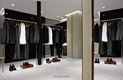 男装店铺装修设计图集丨服装展示展架展台/试衣间展示区销售区设计