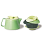 【淘宝预售】丹麦po:rose teapot set绿玫瑰茶壶茶杯套装陶瓷茶具 po： 原创 设计 新款 2013 正品 代购