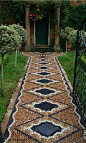 Amazing tiled path.