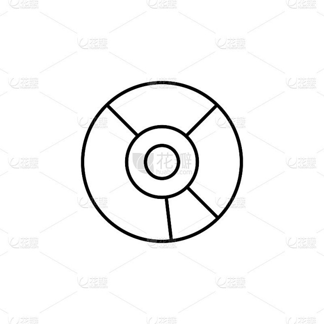 CD图标。元素简单的图标为网站，网页设计，移动应用程序，信息图形。细线图标用于网站设计和开发，应用程