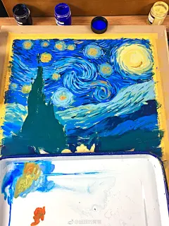 【水粉插画-星空】我们等候著青春，却错过了彼此…… 但我永远会记得，那年夏天，最灿烂、最寂寞的星空 ~（作者：@超超的青葱 ） ​​​​