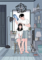 #行走的艺术#  想陪你走过春夏秋冬~   \插画师​​​​ins：93.minho ​​​​