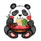 摄图网_401912385_吃火锅的熊猫（非企业商用）