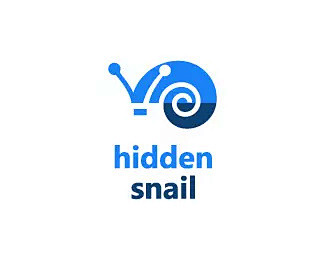 蜗牛元素的Logo设计