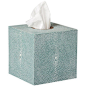 OKA Faux Shagreen Boutique Tissue Box Holder